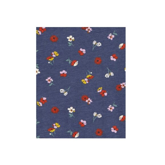 CARTERS NWT Girls Size 10 Floral Jersey Dress Navy Blue Red Long Sleeve - Picture 2 of 15